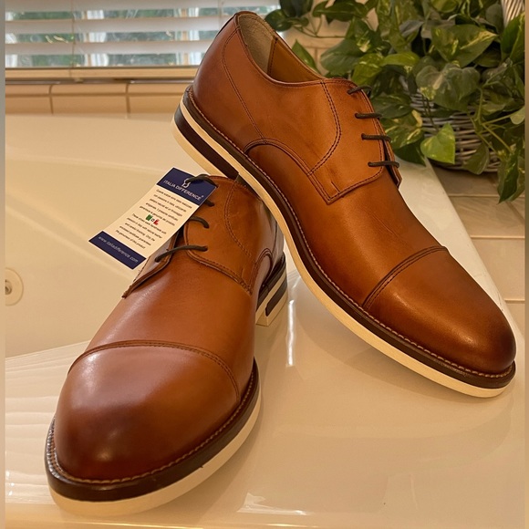 NEW Italia Difference Leather Oxford Shoes - Picture 2 of 13